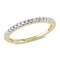 Gem And Harmony 1/4 Carat (ctw) Diamond Anniversary Wedding Band Ring in 10K Yellow Gold